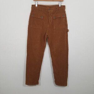 Free People Corduroy Button Fly Pants Size 10